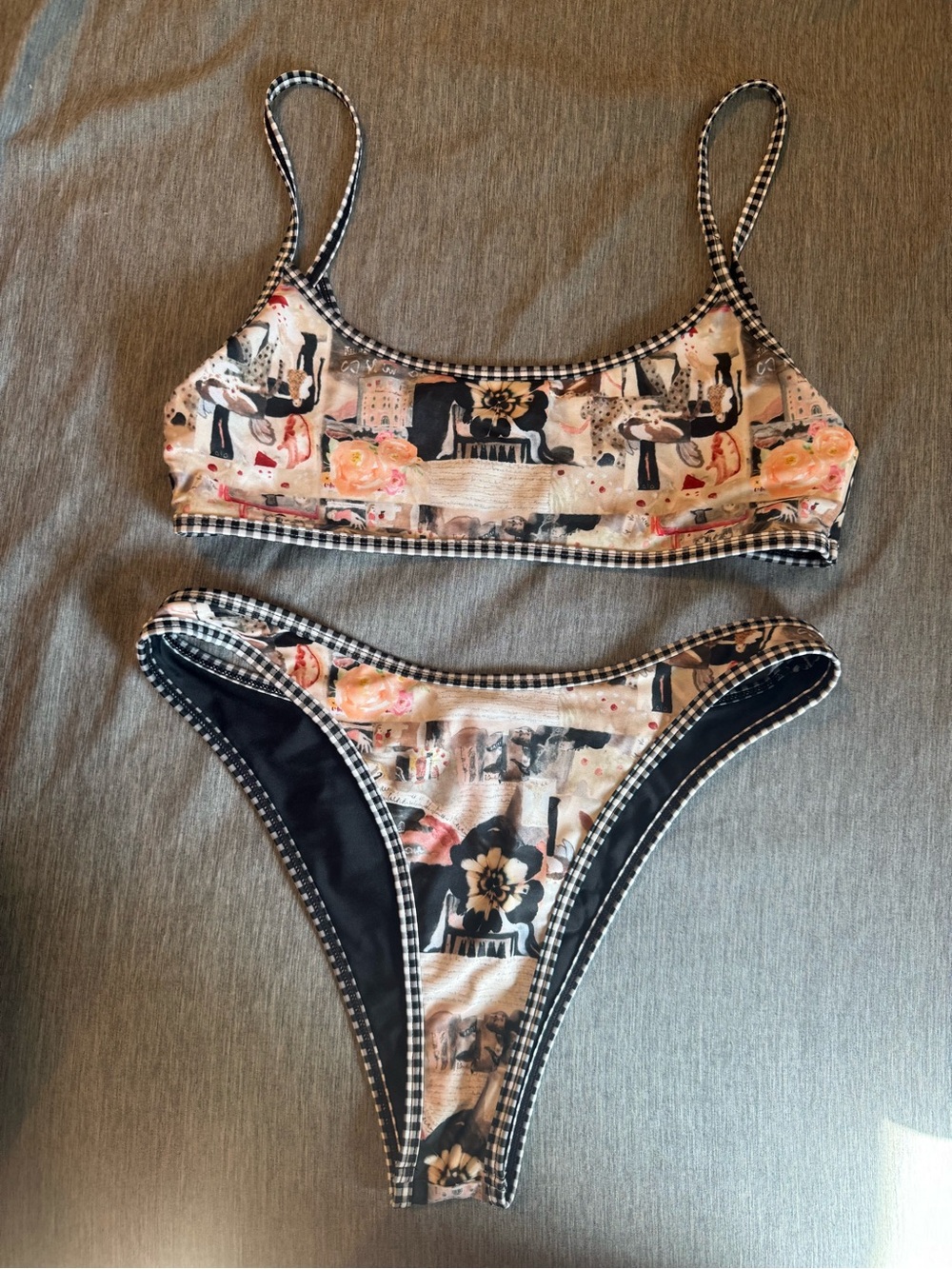 Strawberry Milk Mob “The Big Apple” Print Bikini